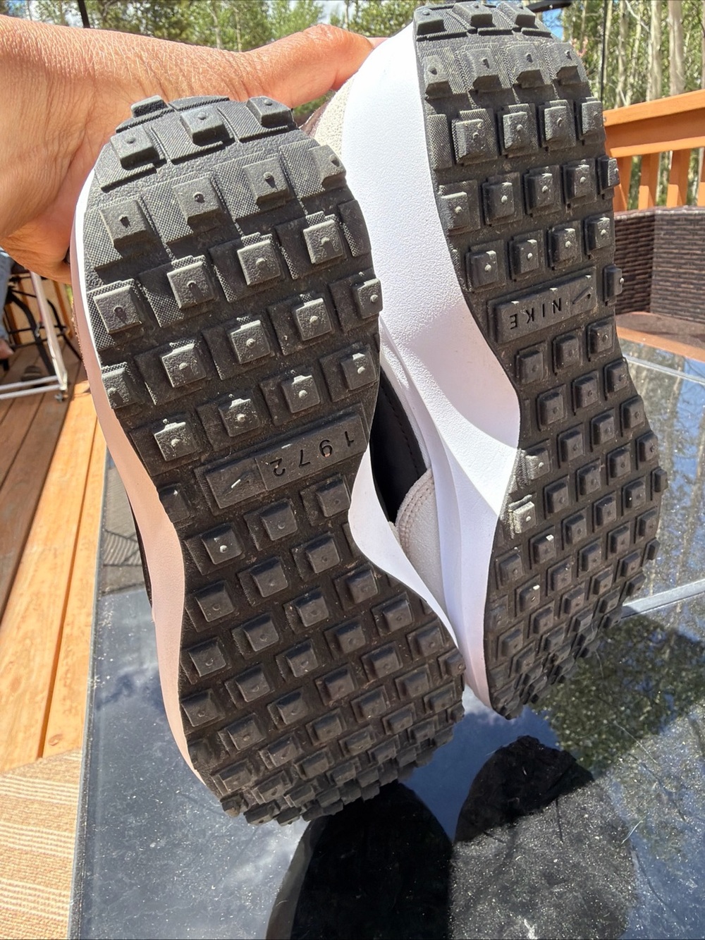 Women's Nike Debut Waffle Debut Summit White/ Black Size 8 - Picture 5 of 5